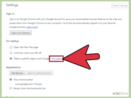 Cum de a face pagina de start Google în Chrome