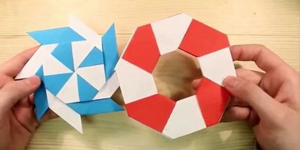 Cum sa faci o shuriken de hârtie - scheme de origami ninja aruncare stele