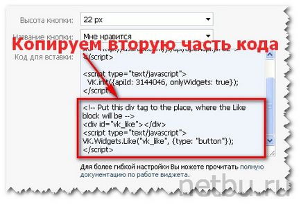 Cum butonul VKontakte pe un site, blog, Dmitri Bajdukov