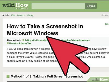 Cum de a face o captură de ecran (captură de ecran)