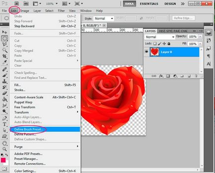 Cum de a crea o perie în Photoshop - lecții de in în desen și design în Adobe Photoshop