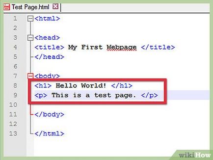 Cum de a crea o pagină web folosind HTML simplu