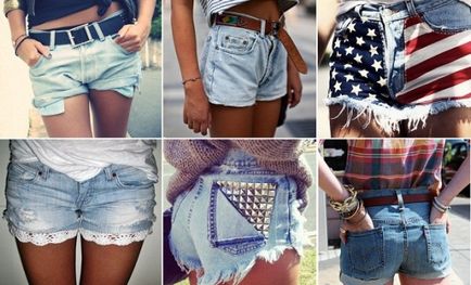 Cum de a decora pantaloni scurti din denim cu mâinile sale - Foto