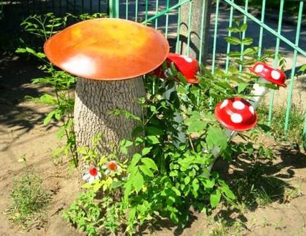 Cum de a decora un ciot de copac în grădină