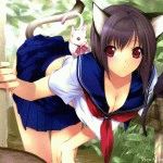 Frumoase poze pisica anime (desene in creion), site-ul „halbă“