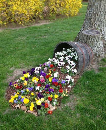 paturi de flori frumoase din țară, cu propriile lor mâini, 100 de idei și fotografii!