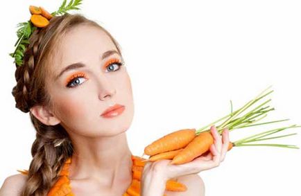 măști faciale de morcovi - culori naturale și fermecător, pe blog-ul Iriny Zaytsevoy