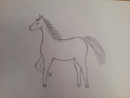 Master class „Desenul unui cal în etape pentru copiii din grupa pregătitoare“