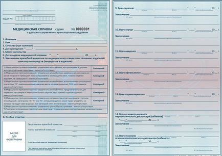 Examenul medical pentru un permis de conducere - regulile și caracteristici