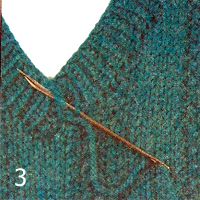 Mai multe moduri de tricotat gât