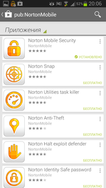 de securitate Norton mobil