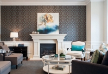 Wallpaper în camera de zi de imagine de design 2017 într-un stil modern, idei de interior, moda (fotografii) Wallpaper în camera de zi de imagine de design 2017 într-un stil modern, idei de interior, moda