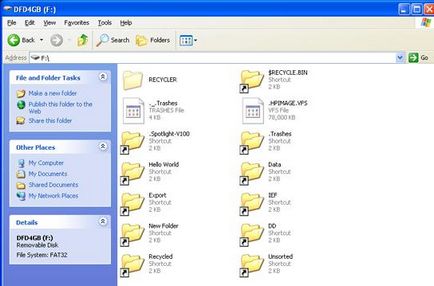 Folder pe etichete din oțel flash, ferestre pentru administratorii de sistem