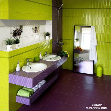 Dale pentru baie - 100 fotografie design interior realist