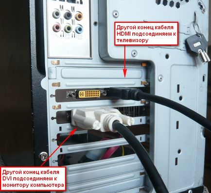 Conectarea televizorului la un computer printr-un pas cu pas instrucțiunile hdmi, acesta-parc