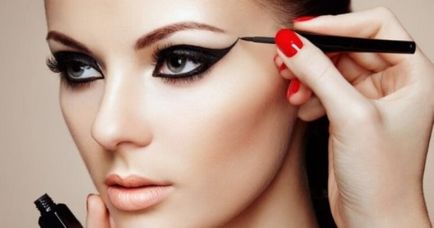 Eyeliner (liner) pentru ochi - un gel, lichid, pâslă vârful eyeliner, creion dermatograf