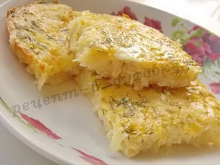 O caserola de cartofi simplu cu brânză