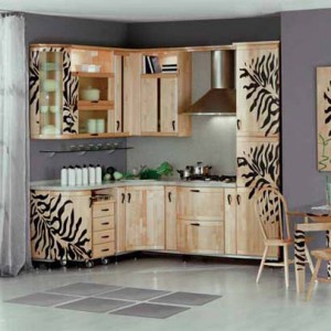 Restaurare mobila de bucătărie cu mâinile lor autocolante de interior, decupaj, desktop replacement