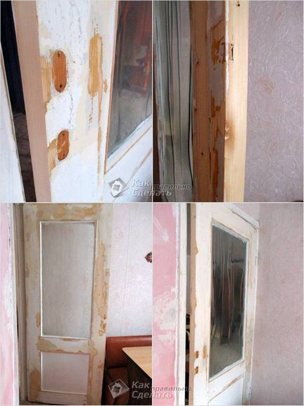 Restaurare de uși vechi cu mâinile lor - reparații foto