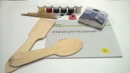 linguri de lemn pictate pentru incepatori pas cu pas, cu fotografii