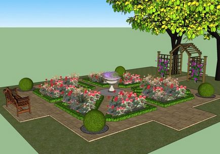 Trandafiri în designul de grădină și fotografii ale originalului grădini de trandafiri pentru a decora peisajul
