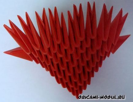 simplu inima origami hârtie și sistem de solide și video