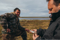 viața românească nord de păstorii de reni în tundra