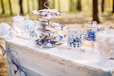 Albastru nunta - o schemă de culori, decor