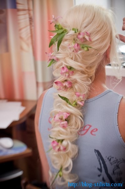 coafura de nunta pe păr lung (fotografie, master-class), stilist de blog
