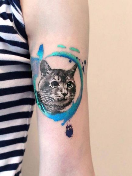 tatuaj Cat pentru femei 100 cele mai frumoase opțiuni pentru a fotografia