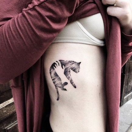 tatuaj Cat pentru femei 100 cele mai frumoase opțiuni pentru a fotografia