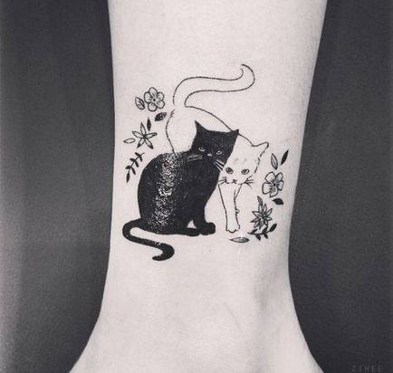 tatuaj Cat pentru femei 100 cele mai frumoase opțiuni pentru a fotografia