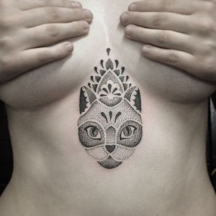 tatuaj Cat pentru femei 100 cele mai frumoase opțiuni pentru a fotografia