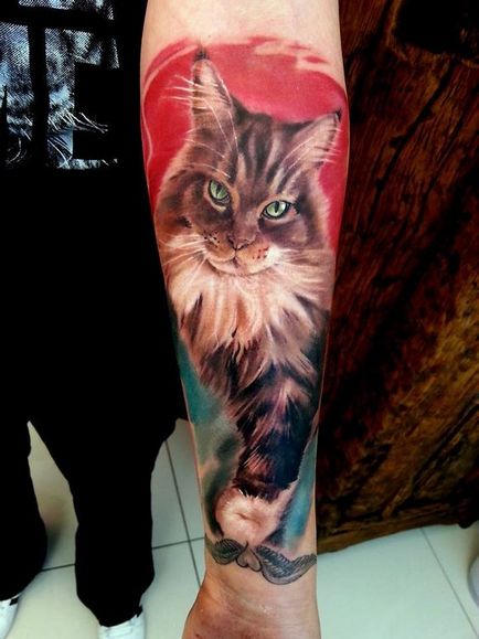 tatuaj Cat pentru femei 100 cele mai frumoase opțiuni pentru a fotografia