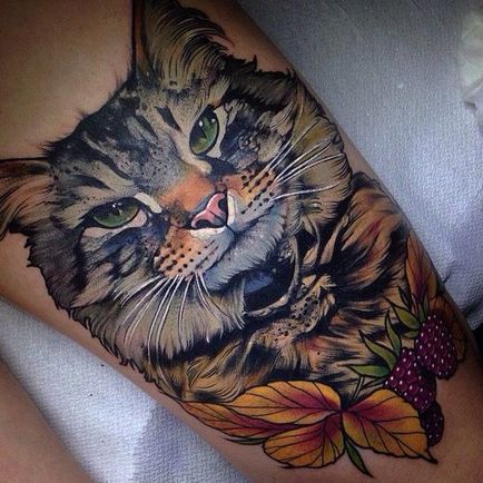 tatuaj Cat pentru femei 100 cele mai frumoase opțiuni pentru a fotografia