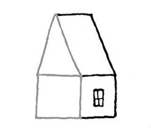Lecții de desen pentru copii ca un creion pentru a desena o casă în etape