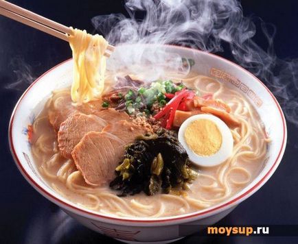 Ramen supa japoneza - o fotografie clasic rețetă