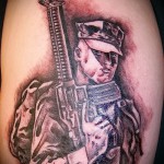 Valoarea de tatuaje militare sensului, istorie, fotografii