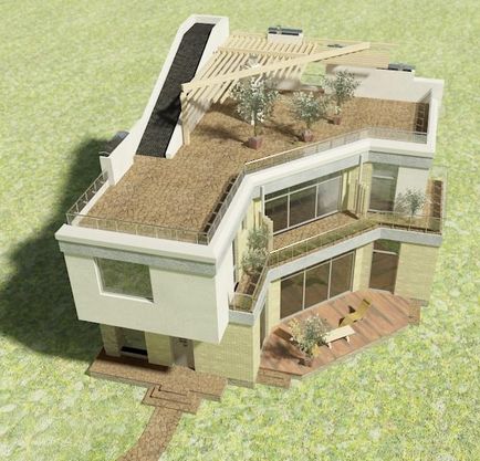 Design-ul casei de acoperiș - fotografie