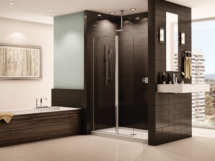 Design-o baie cu duș, cu propriile sale mâini, proiecte cu bai decorate cu gresie