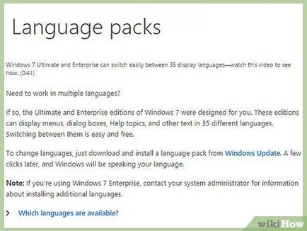 Cum se schimbă limba în Windows 7