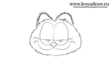 Cum de a desena o pisica Garfield etape creion