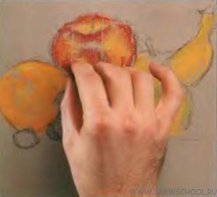 Cum de a desena o viață încă cu fructe (pastel)