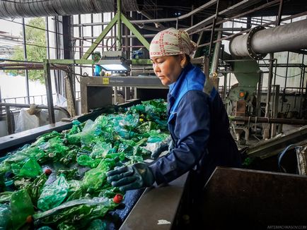 Cum să recicleze sticle de plastic, știri fotografie