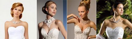Cum de a selecta bijuterii pentru rochia de mireasa - sfaturi și fotografii