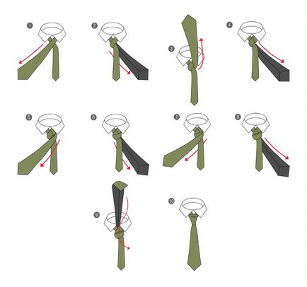 Cum de a lega o cravată în trepte
