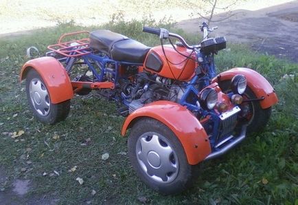Cum sa faci casa 4x4 ATV-uri de la motociclete Ural cu desene mâinile sale, fotografii și video