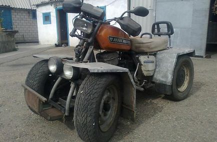 Cum sa faci casa 4x4 ATV-uri de la motociclete Ural cu desene mâinile sale, fotografii și video