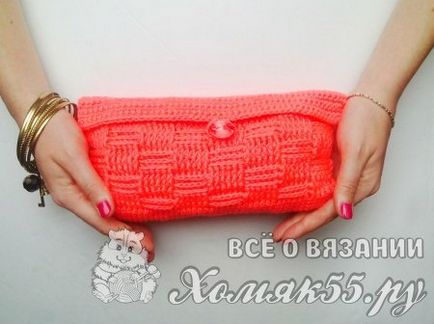 Ambreiaj cârlig tricot (rețea model) croşetat ambreiaj