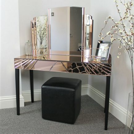 masă de toaletă cu oglindă frumos, 40 de fotografii
